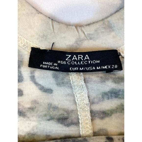 Zara Collection Women Tropical Blouse Top Sleeveless Back Hole Multicolor Size M - Picture 5 of 5